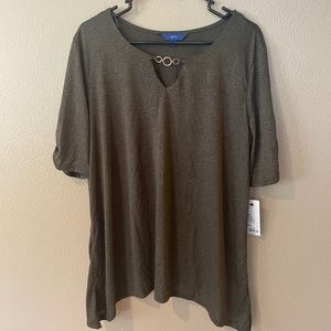NWT Apt 9 Beautiful Olive Tunic size XL
